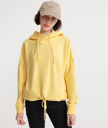 Elite Crop Loopback-Hoodie aus der Orange Label Kollektion. Image 1
