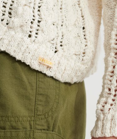 Pull en maille torsadée ajourée Layla Image 6