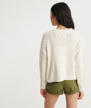 Pull en maille torsadée ajourée Layla Image 3