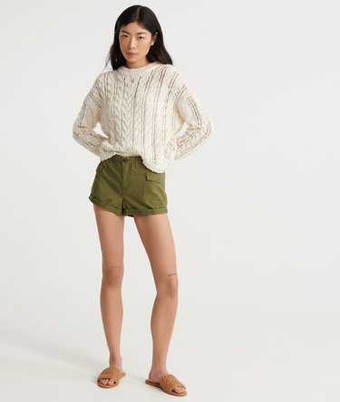 Pull en maille torsadée ajourée Layla Image 2