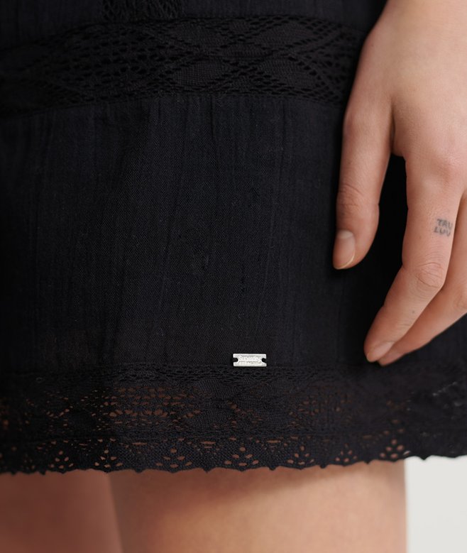 Jupe en dentelle Amandanoir pour Femme | FR