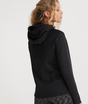 Felpa con cappuccio e zip idrorepellente Training Image 3