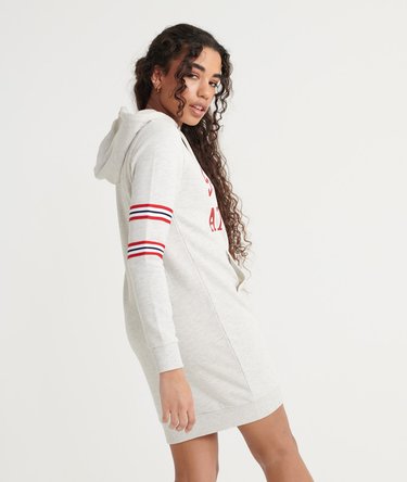 Hooded Varsity Sweat Dress Image 3