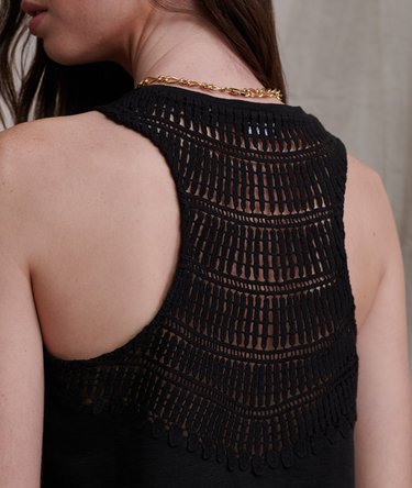 Lily Crochet Insert Vest Top Image 5