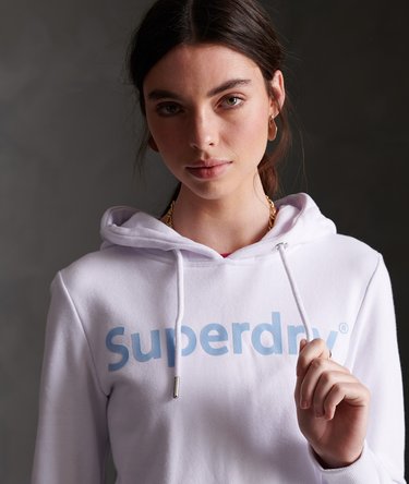 Nicht angerautes Hoodie mit Flockprint Image 1