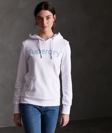 Nicht angerautes Hoodie mit Flockprint Image 4