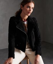 Rylee Suede Biker Jacket
