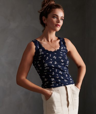 Essential Pointelle Tank Top Image 1