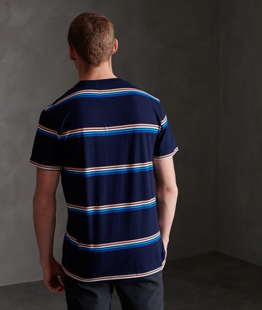Organic Cotton Box Fit Stripe Pocket T-Shirt Image 3