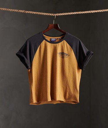 Raglanowy T-shirt o kwadratowym kroju w stylu boyfriend Speedway Image 1