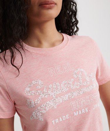 Vintage Logo Floral Infill T-Shirt Image 4