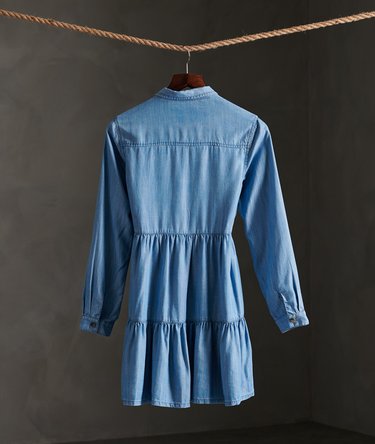 Tiered Shirt Dress Image 2