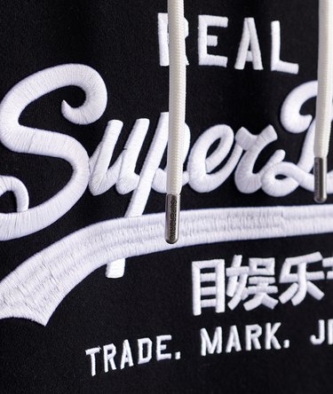 Vintage Logo Monogram h&aelig;ttetr&oslash;je med broderi Image 3