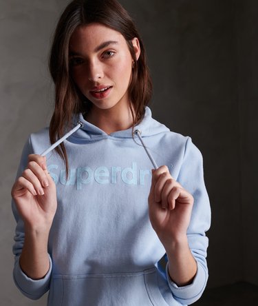 Regular Loopback-Hoodie mit Beflockung Image 4