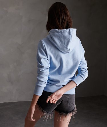 Regular Loopback-Hoodie mit Beflockung Image 3