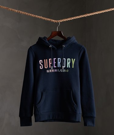 Super Block Rainbow børstet hættetrøje Image 1