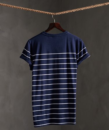 Camiseta con rayas marineras en algodón orgánico Image 2