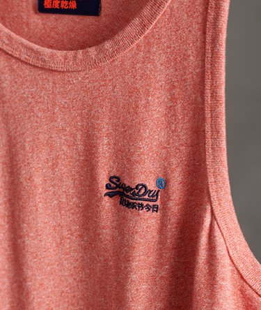Camiseta de tirantes en algodón orgánico con logo Vintage bordado Image 3