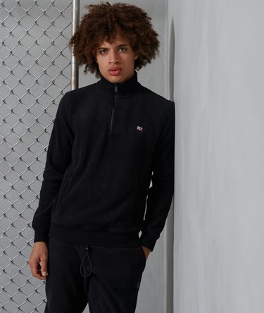 Sudadera en tejido polar con cuello redondo y media cremallera Sportstyle Image 1