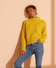 Pull ras du cou côtelé Super Lux