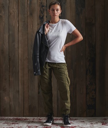 Vintage Logo Tonal Satin T-Shirt Image 2