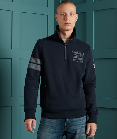 Klassisches Track & Field Oberteil mit halblangem Reißverschluss Image 1