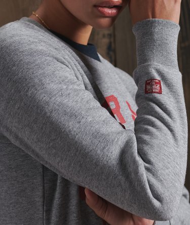 Klassiek Track & Field Sweatshirt met ronde halslijn Image 3