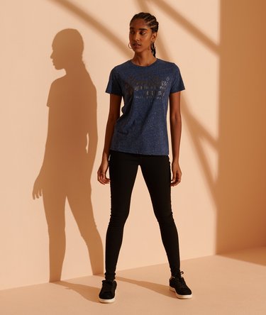 Vintage Logo T-shirt med tone i tone-design og glimmer Image 2