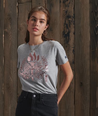 Klassisches Reworked T-Shirt mit Folien-Print Image 1