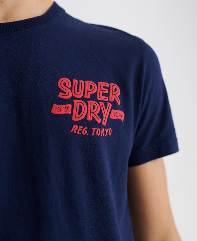 mens Tokyo T-Shirt in RICH NAVY | Superdry CA-EN mens Tokyo T-Shirt in RICH NAVY | Superdry CA-EN