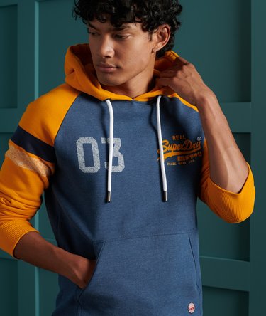 Vintage Logo Varsity hoodie met raglanmouwen Image 3