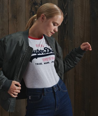 Vintage Logo Varsity Ringer T-Shirt Image 3