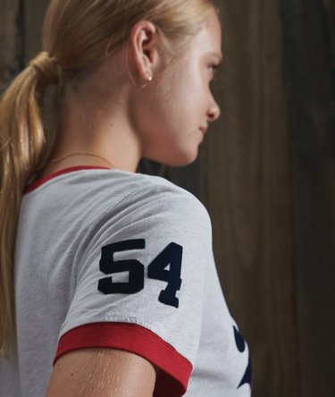 Vintage Logo Varsity Ringer T-Shirt Image 5