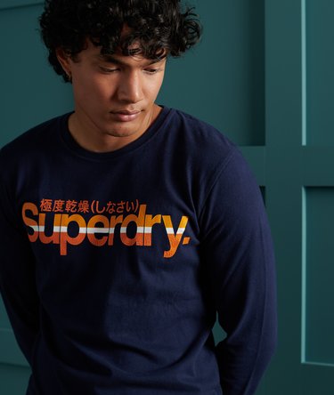 Stribet Core Logo tr&oslash;je i vintagestil Image 3