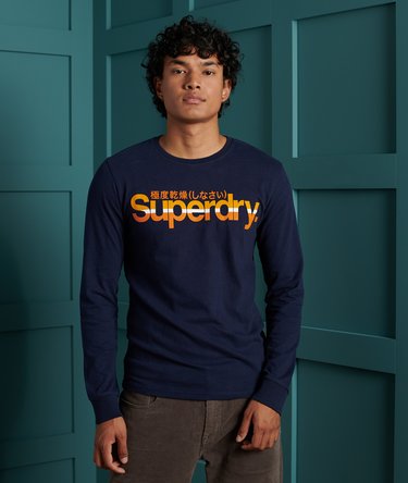 Stribet Core Logo tr&oslash;je i vintagestil Image 1