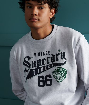 Varsity 10 oversized sweatshirt met ronde hals Image 1