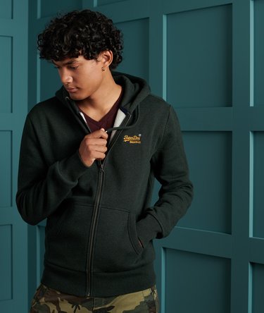 Klassieke Orange Label hoodie met rits Image 1