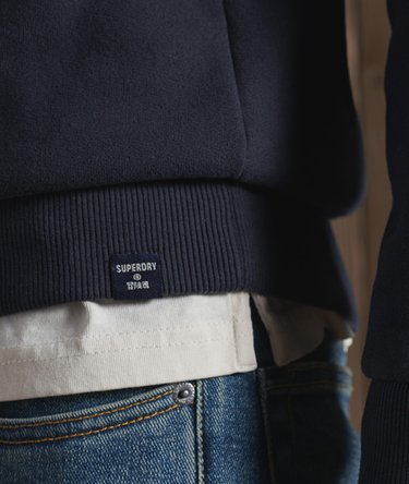 Vintage sweatshirt med rund hals og applikation Image 4