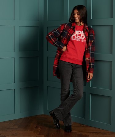 Limited Edition Rundhals-Sweatshirt mit verblasster Stickerei Image 2