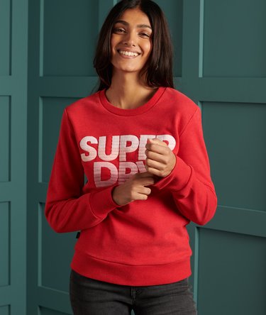 Limited Edition Rundhals-Sweatshirt mit verblasster Stickerei Image 1