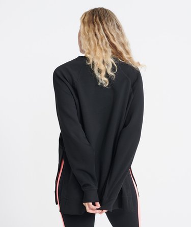 Oversize Training collegegenser med rund hals og grafikk Image 3