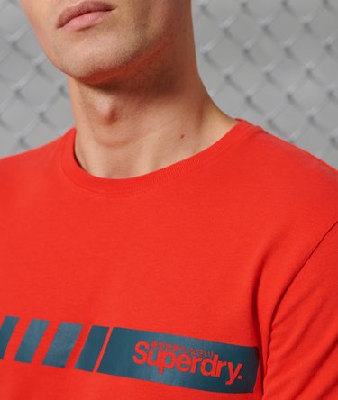 Core Logo Sport top met strepen Image 3