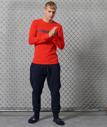 Core Logo Sport top met strepen Image 2