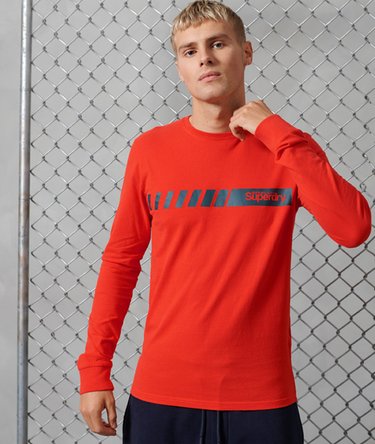 Core Logo Sport top met strepen Image 1