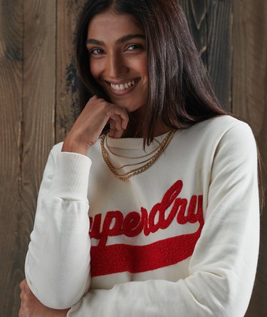 Limited Edition College Chenille Crew Sweatshirt Image 3