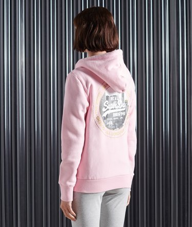 Vintage Logo NYC Photo Zip Hoodie Image 3