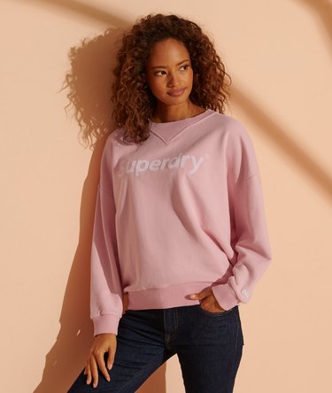 Regular Flock Loopback Crew Sweatshirt Image 1