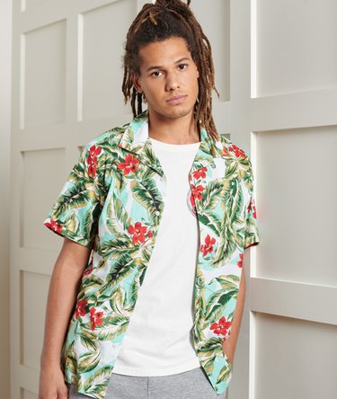 Short Sleeve Hawaiian Box Fit Shirt Image 1
