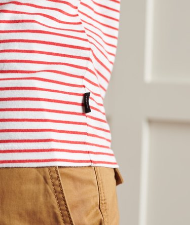 Organic Cotton Weekender Stripe T-Shirt Image 3