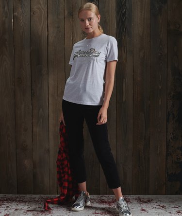 Camiseta con lentejuelas Vintage Logo Image 2